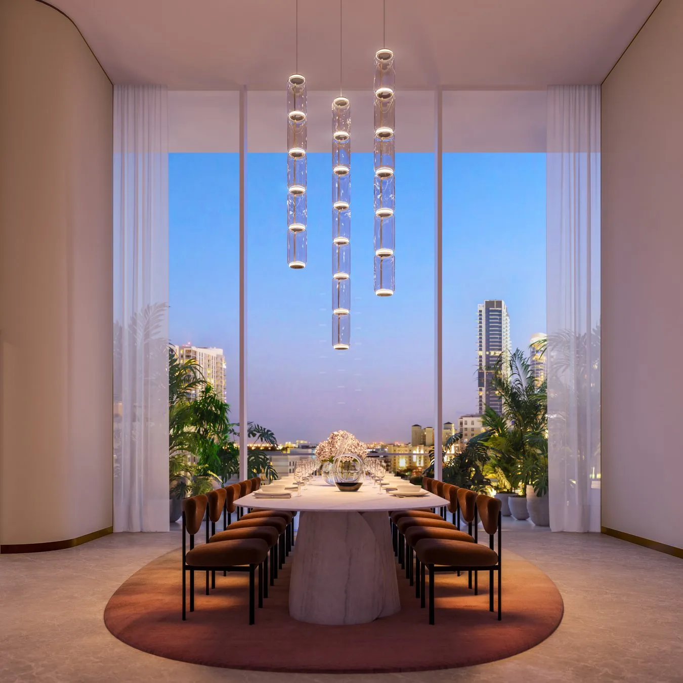 Viceroy Residences — Private dining room with chef's table