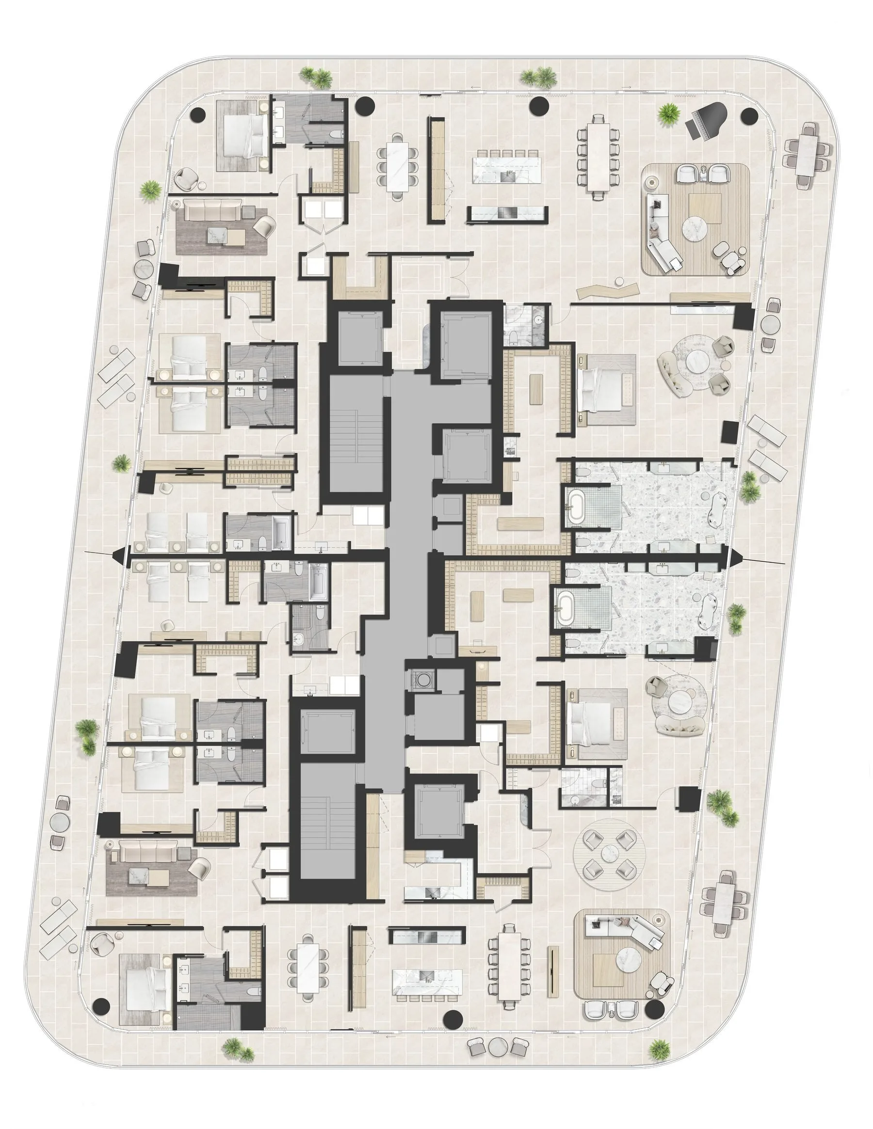 Lower Penthouse LPH02 Floor Plan