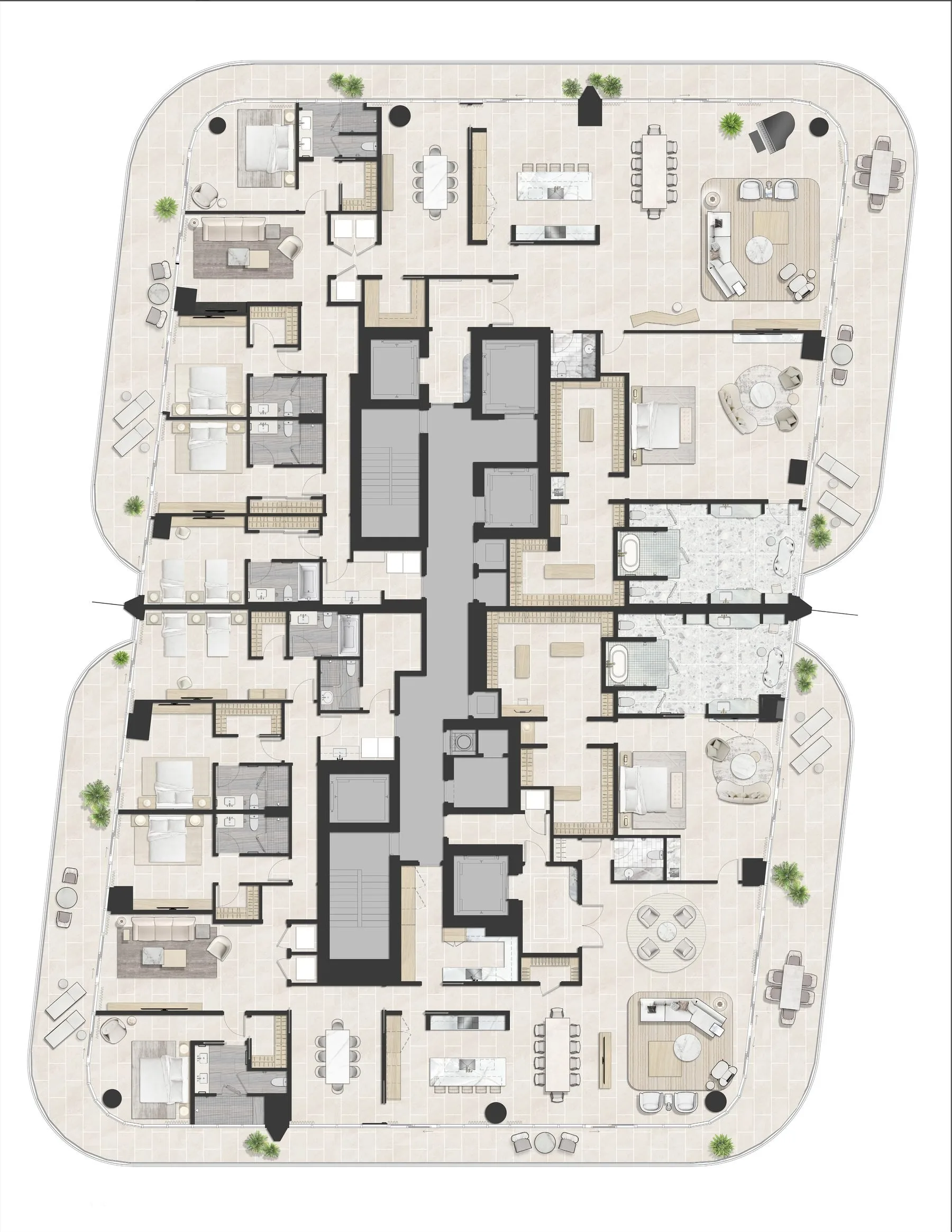 Upper Penthouse UPH01 Floor Plan
