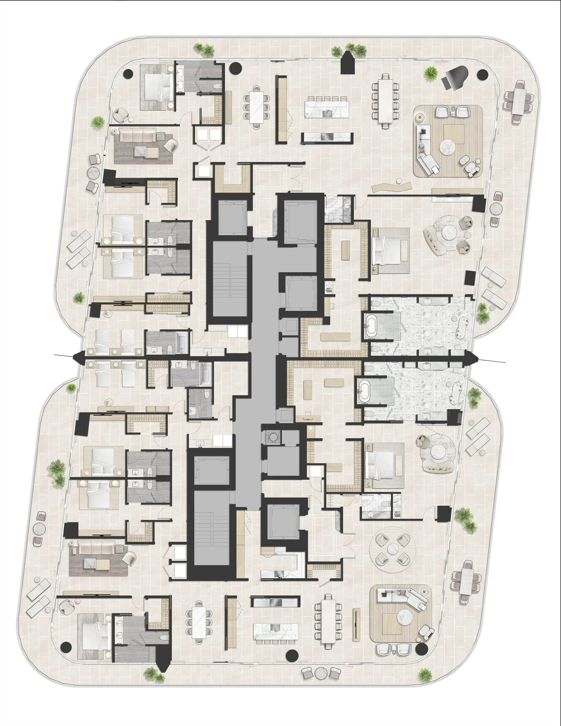 Upper Penthouse UPH02 Floor Plan