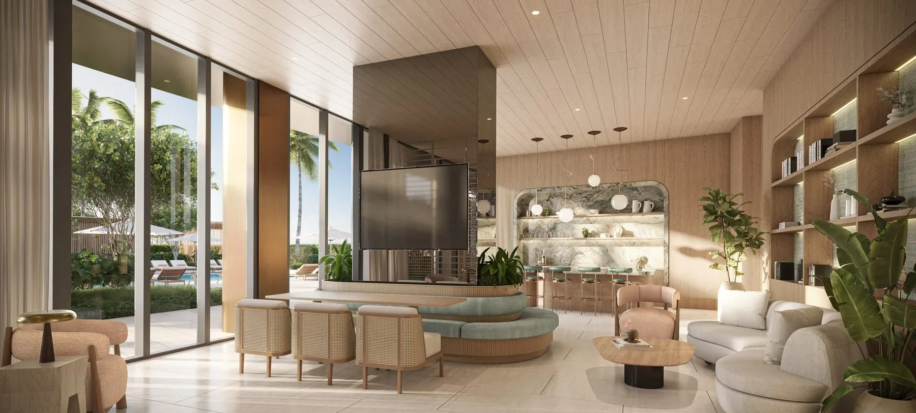 W Pompano Beach — condo club social lounge