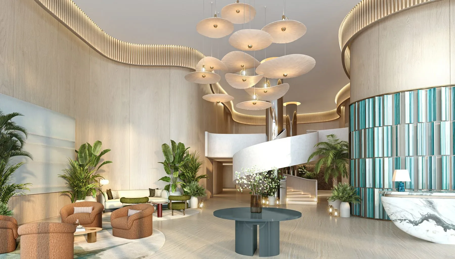 W Pompano Beach — residences lobby