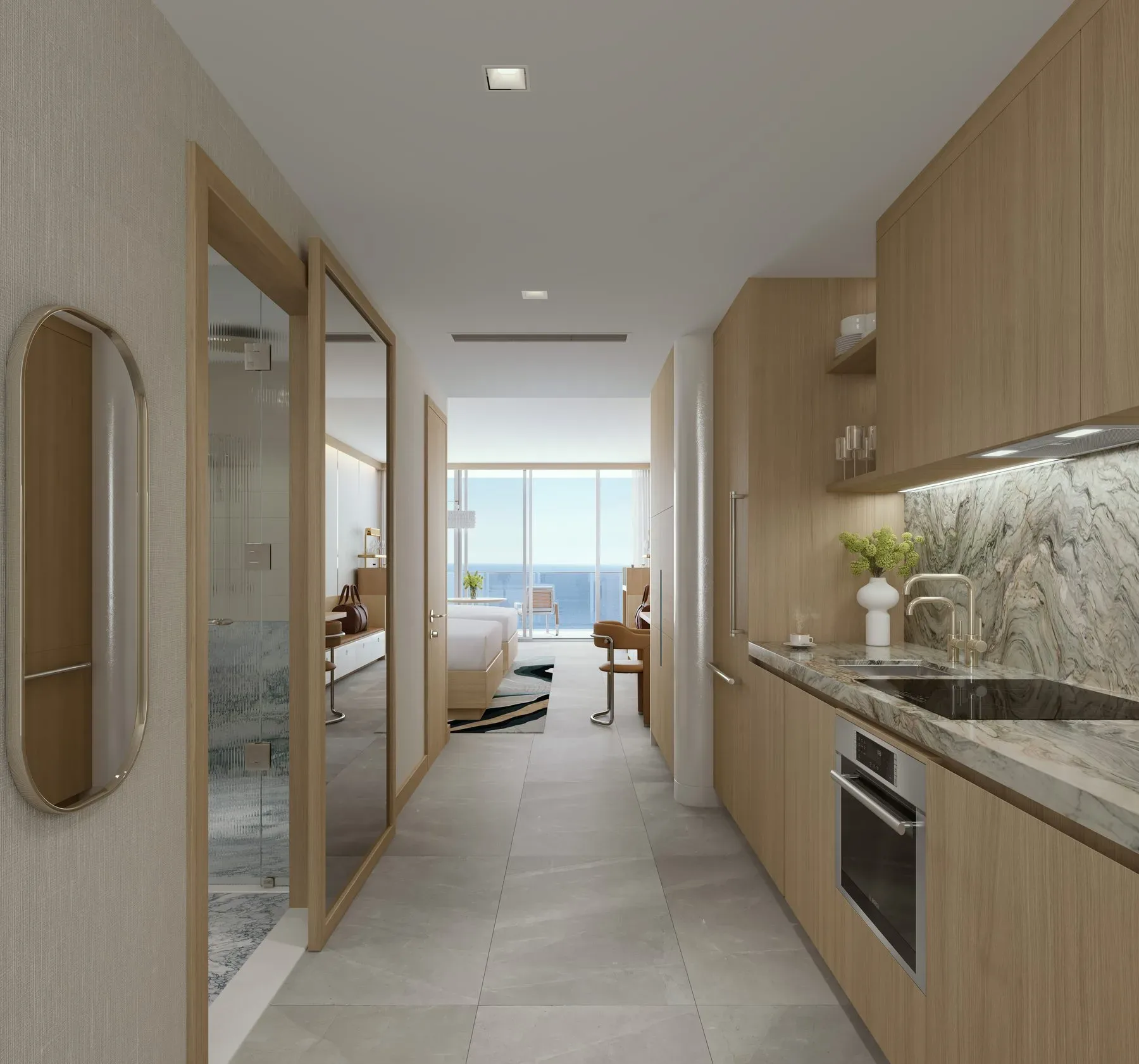 W Pompano Beach — suite kitchen